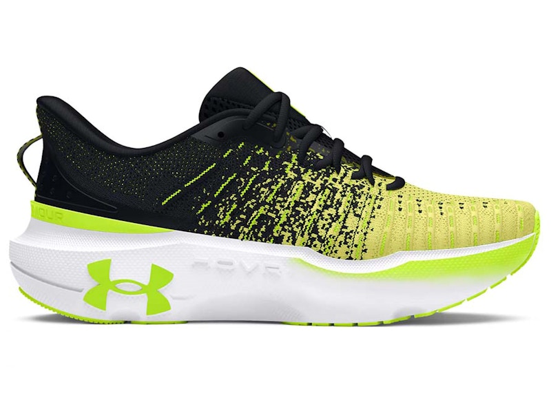Pre-owned Under Armour Infinite Elite (women's) Sneakers In Black/neon Yellow In Multi