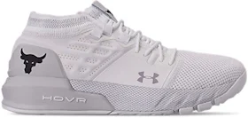 Under Armour Project Rock 3 White Halo Gray Sneakers Shoes 3023004