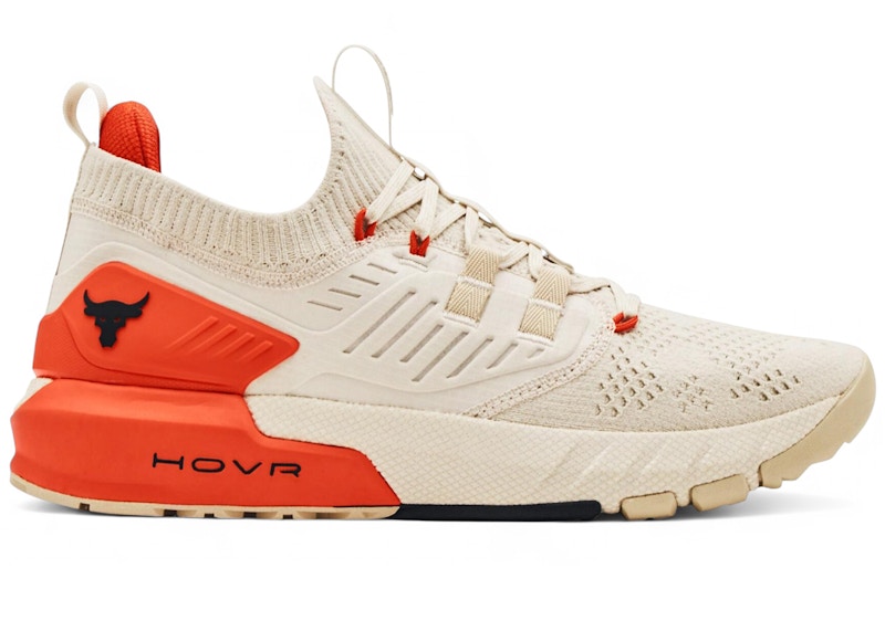 Under Armour Project Rock 3 Summit White Rogue Orange メンズ