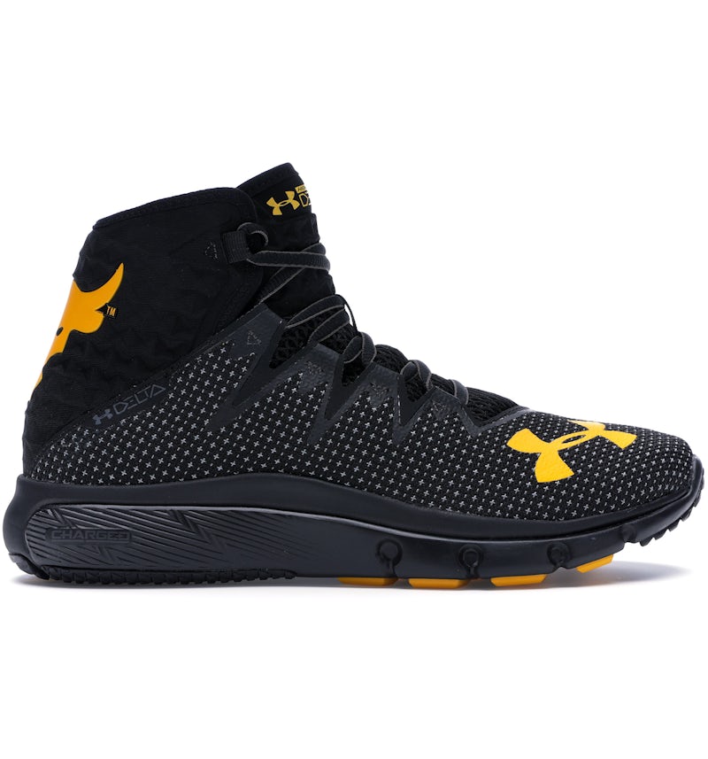 Under Armour The Rock Delta Black Yellow Men's 3000251 100 US