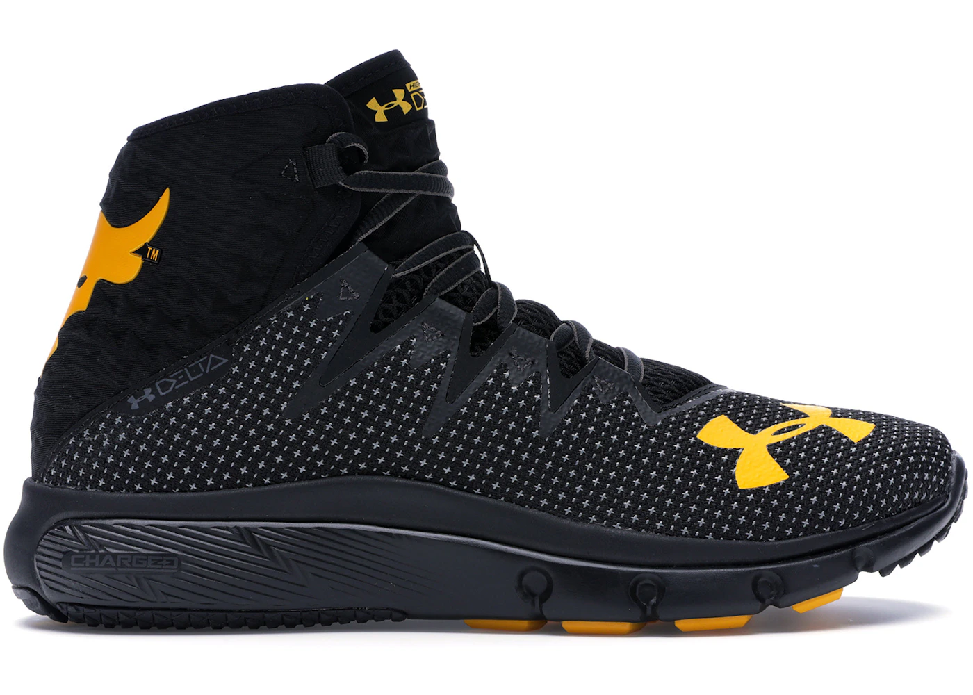 Yellow Delta Rock Under Armour The Rock Delta Black Yellow Men's