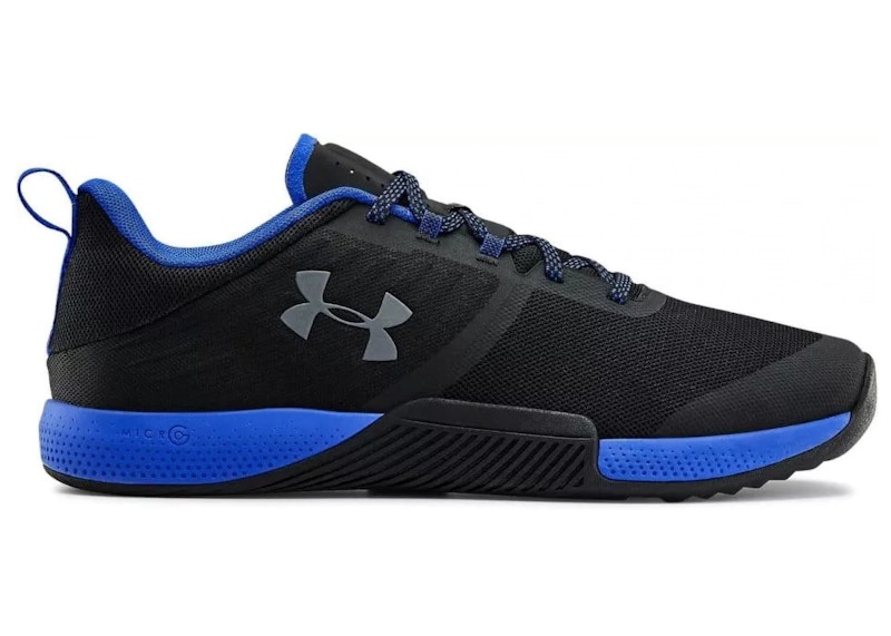 Pre-owned Under Armour Men's Tribase Thirve Pink Sneakers In Black/royal In Multi