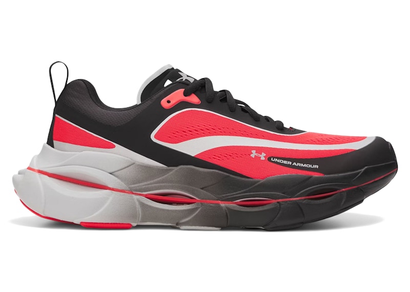 Pre-owned Under Armour Men's Ua Halo Racer Sneakers In Black/racer Red/distant Gray