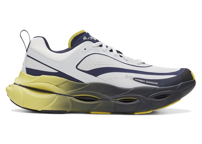 Under Armour UA Halo Racer Washed Navy Yellow Shade Men's