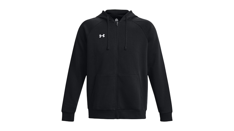 Pre-owned Under Armour Men's Ua Rival Fleece Fullzip Hoodie In Black/white In Multi