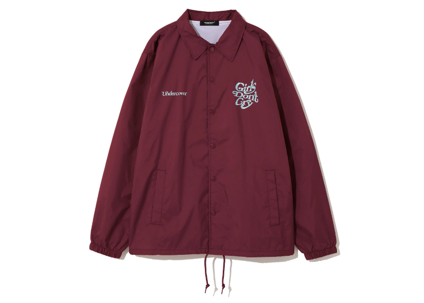 Undercover x Verdy Girls Don't Cry Coach Jacket Bordeaux - SS23 