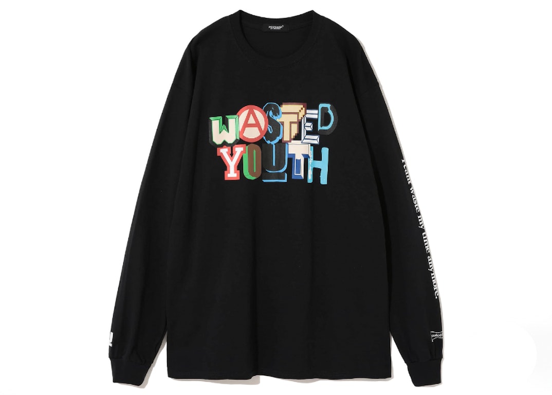 Pre-owned Undercover X Verdy Wasted Youth L/s T-shirt Black