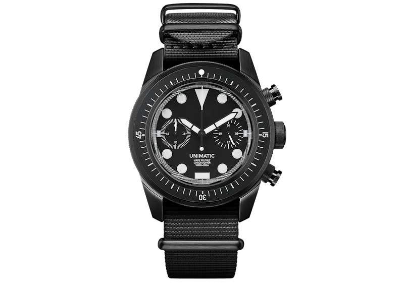 Pre-owned Unimatic Men's Modello Tre U3fn Watch In Stainless Steel