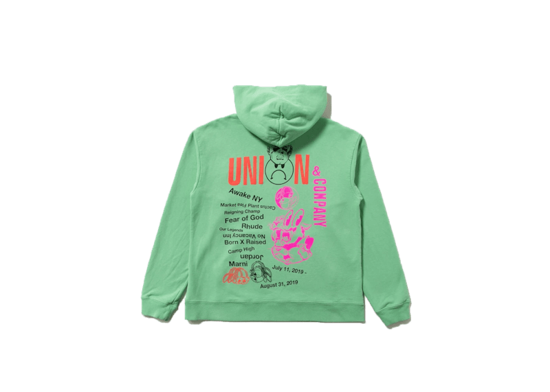 Union & Co. Hoodie Signal Green Men's - SS19 - US
