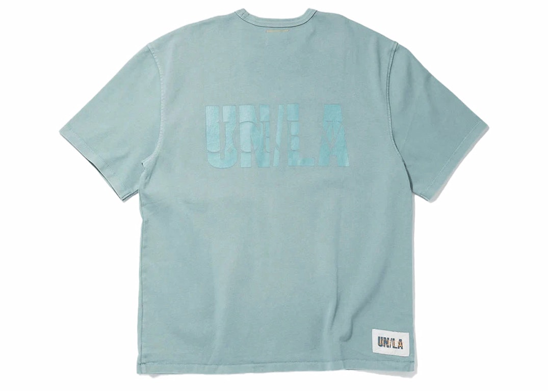 Pre-owned Union X J.crew Rugby Jersey Tee Faded Blue/storm