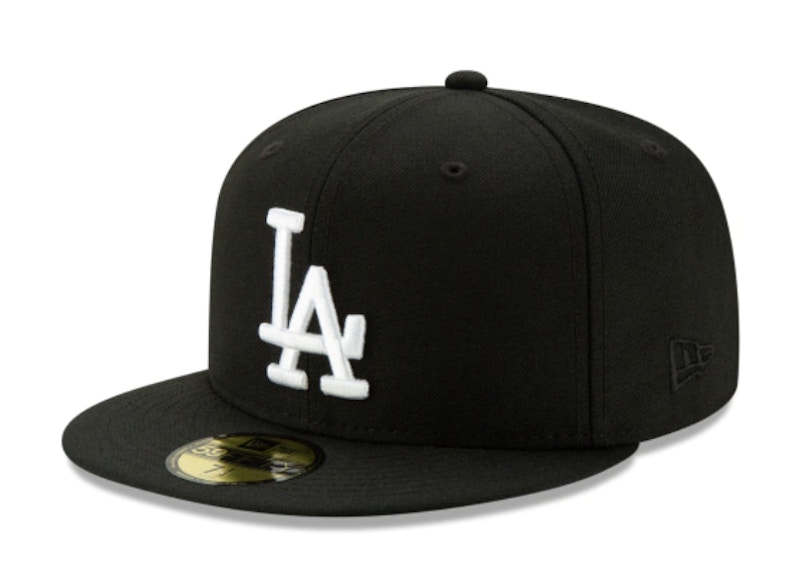 Pre-owned Union Men's  X Los Angeles Dodgers X New Era La Frontman Cap In Black