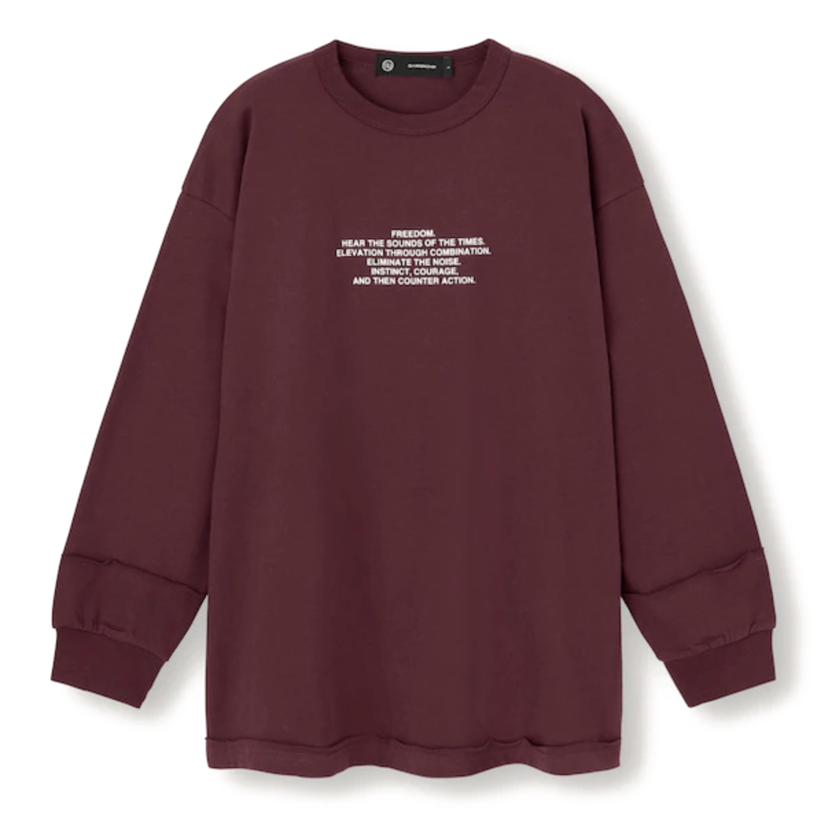 Uniqlo GU x Undercover Heavy Weight Graphic L/S Tee Wine Men's