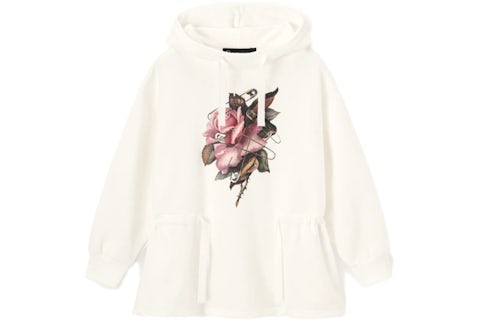 Oversized Hoodie Off White Hoodie Damen Off-White Floral-print