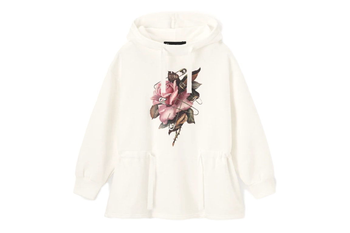 Pre-owned Uniqlo Gu X Undercover Womens Oversized Hoodie Off White