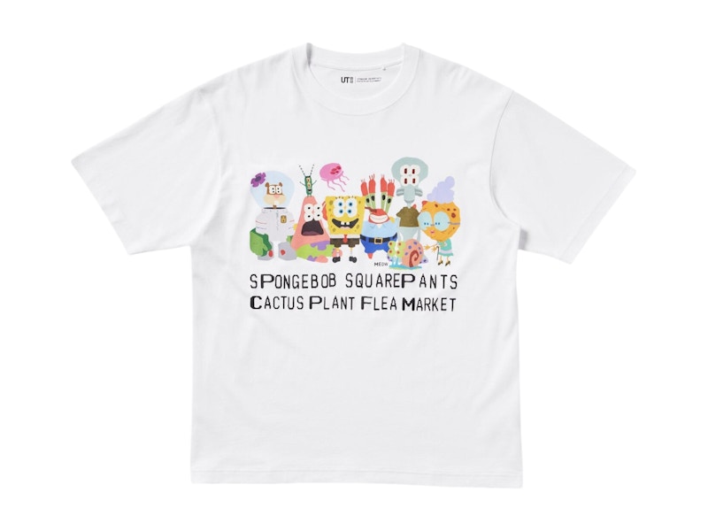 Pre-owned Uniqlo Men's  X Cpfm Spongebob Squarepants Ut Graphic Ii T-shirt (asia Sizing) In White