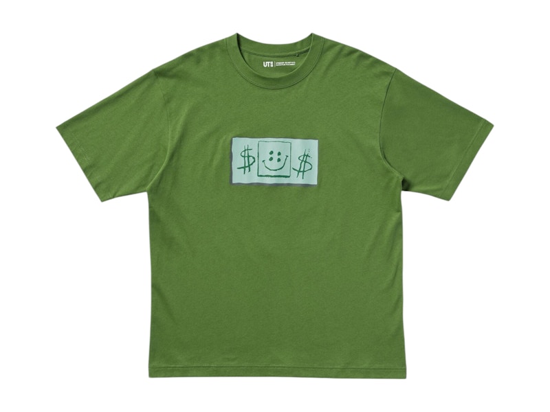 Pre-owned Uniqlo Men's X Cpfm Spongebob Squarepants Ut Graphic T-shirt In Olive