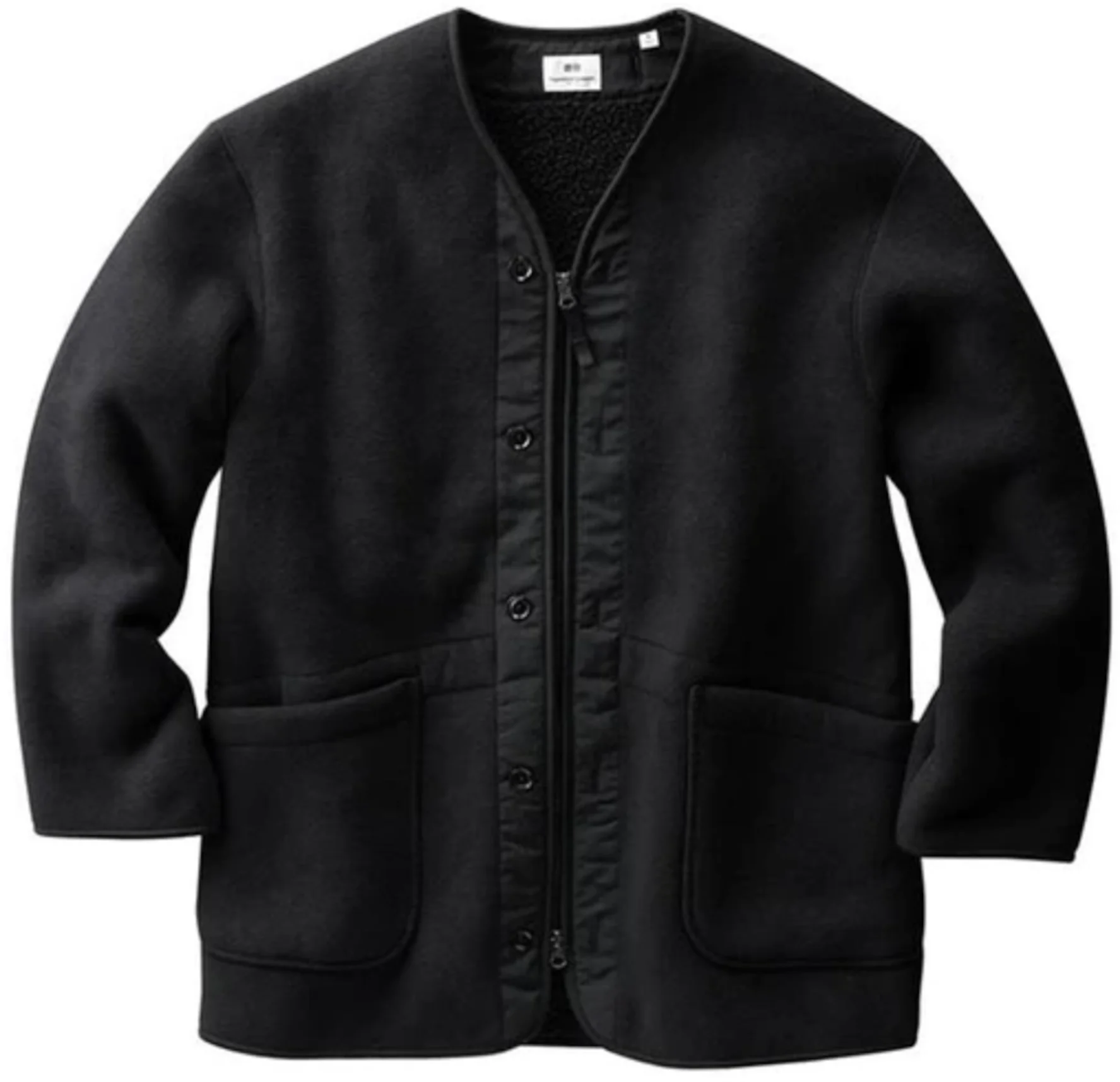 Uniqlo x Engineered Garments Fleece Collarless Coat (Japanese 
