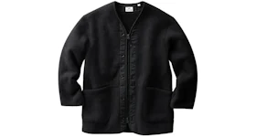 Uniqlo x Engineered Garments Fleece Collarless Coat (Japanese Sizing) Black