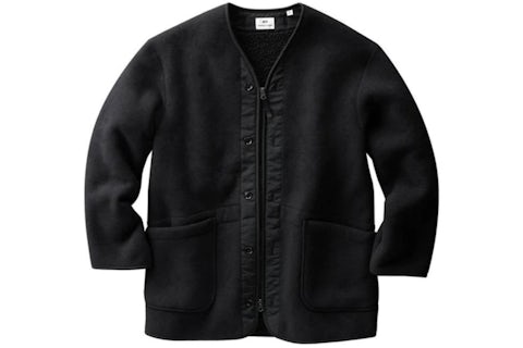 Uniqlo x Engineered Garments Fleece Collarless Coat Uniqlo x Engineered Garments Fleece Collarless Coat