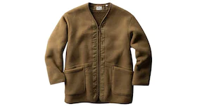 Uniqlo x Engineered Garments Fleece Collarless Coat (Japanese Sizing) Brown