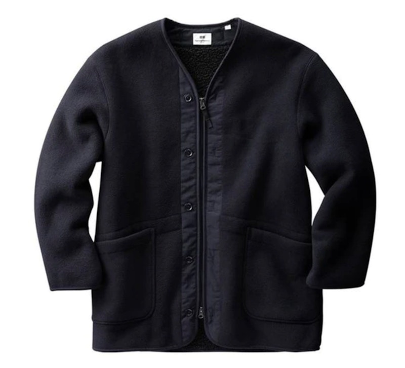 Uniqlo x Engineered Garments Fleece Collarless Coat (Japanese