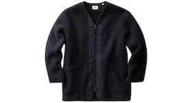 Uniqlo x Engineered Garments Fleece Collarless Coat (Japanese Sizing) Navy