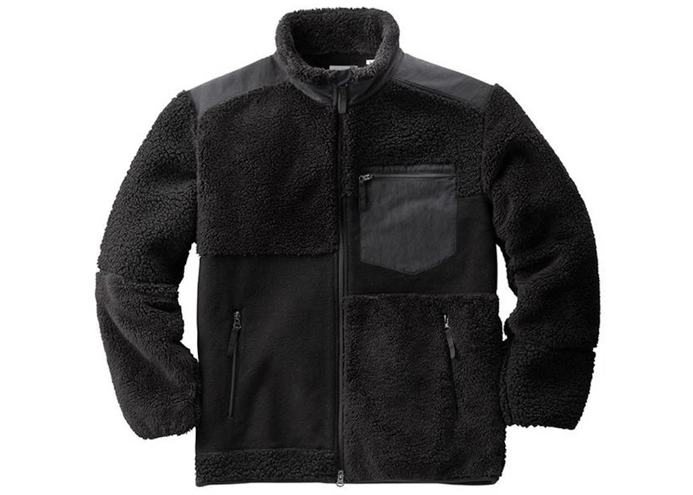 Uniqlo black fleece jacket hotsell