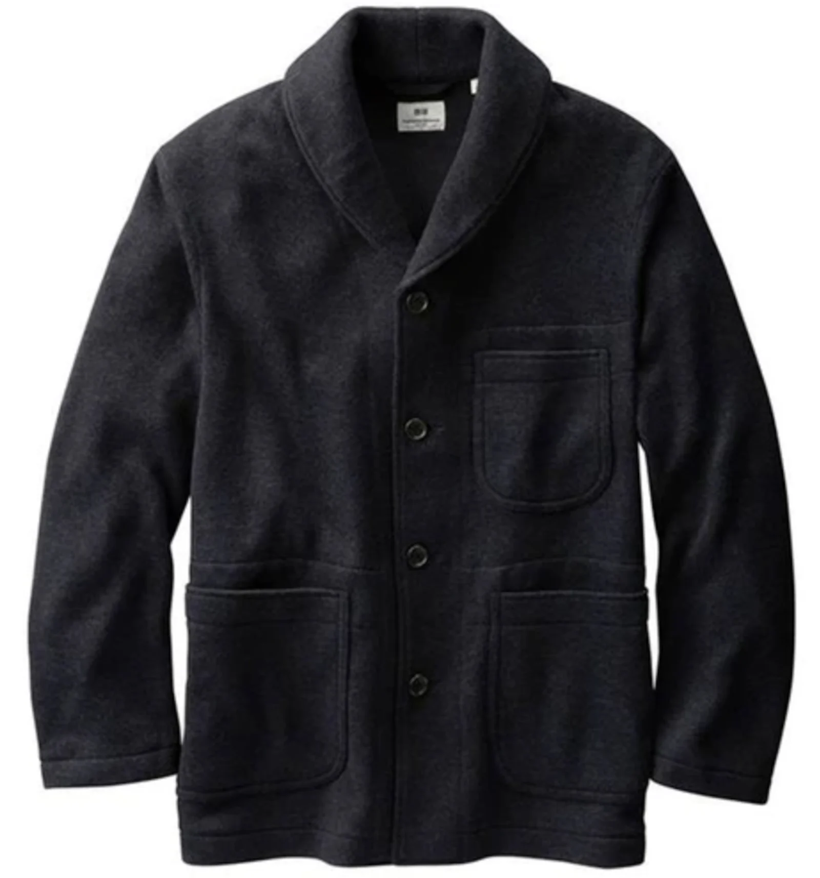 Uniqlo engineered online garments collarless coat