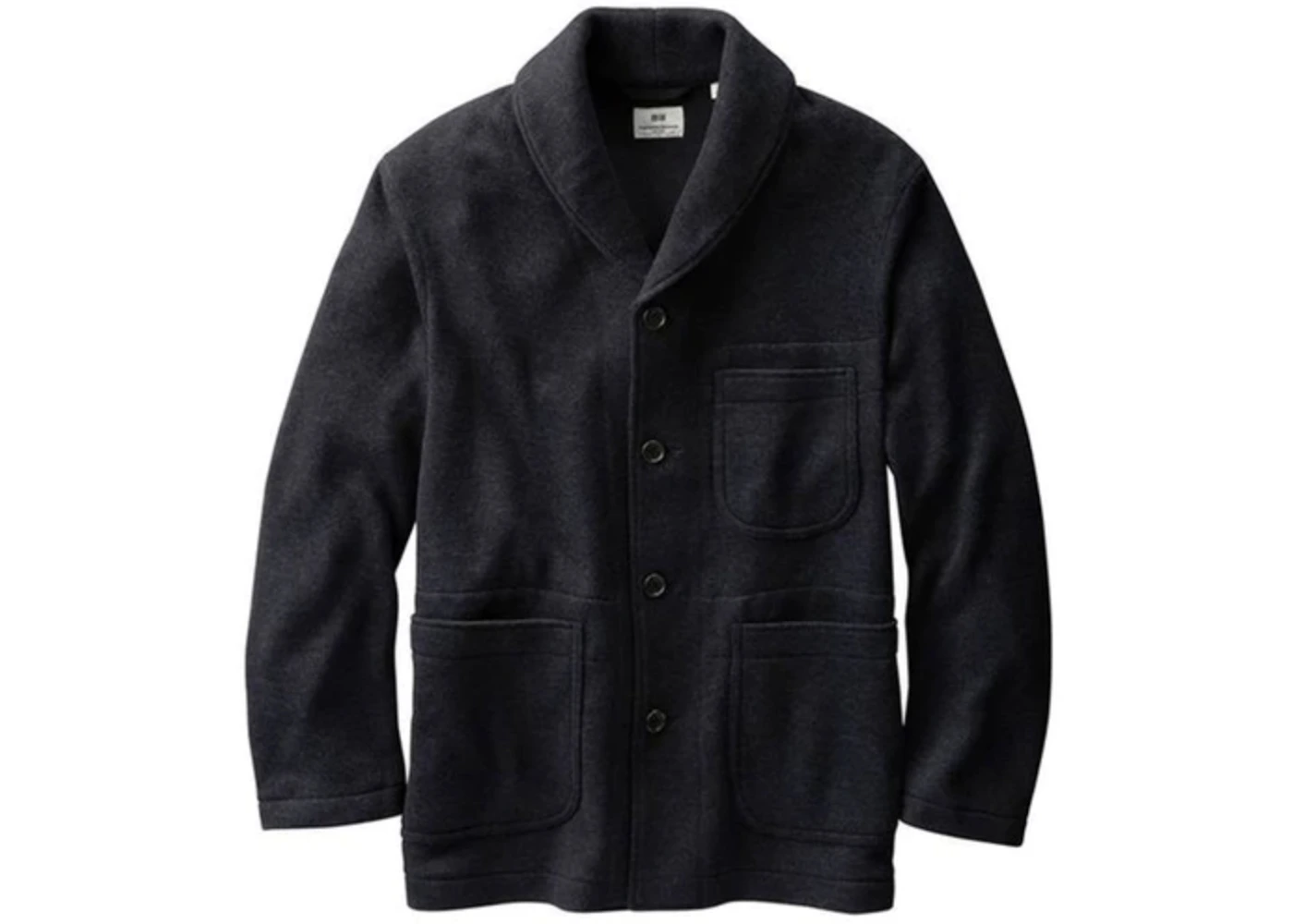 Uniqlo fleece 2025 collarless jacket