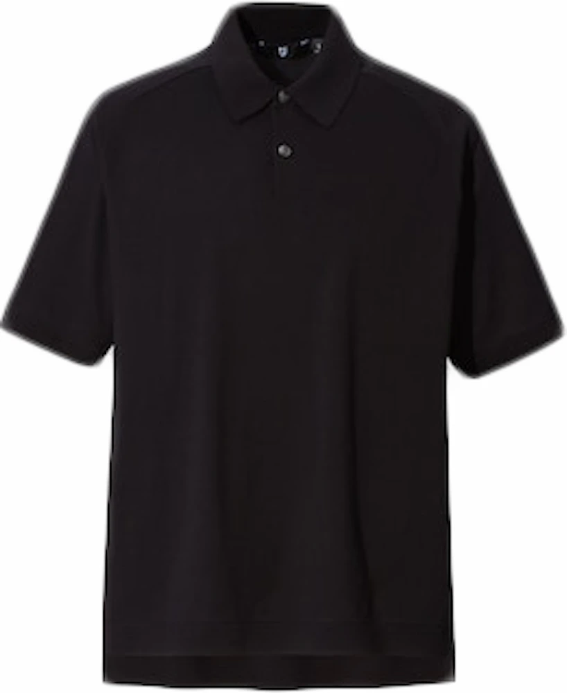 Uniqlo x Jil Sander Cotton Knitted Polo Shirt Black Men's - SS21 - GB