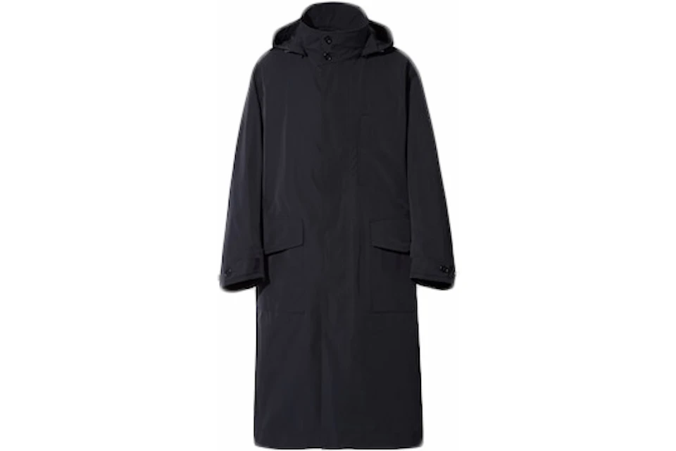 Uniqlo x Jil Sander Oversized Hooded Long Coat Black