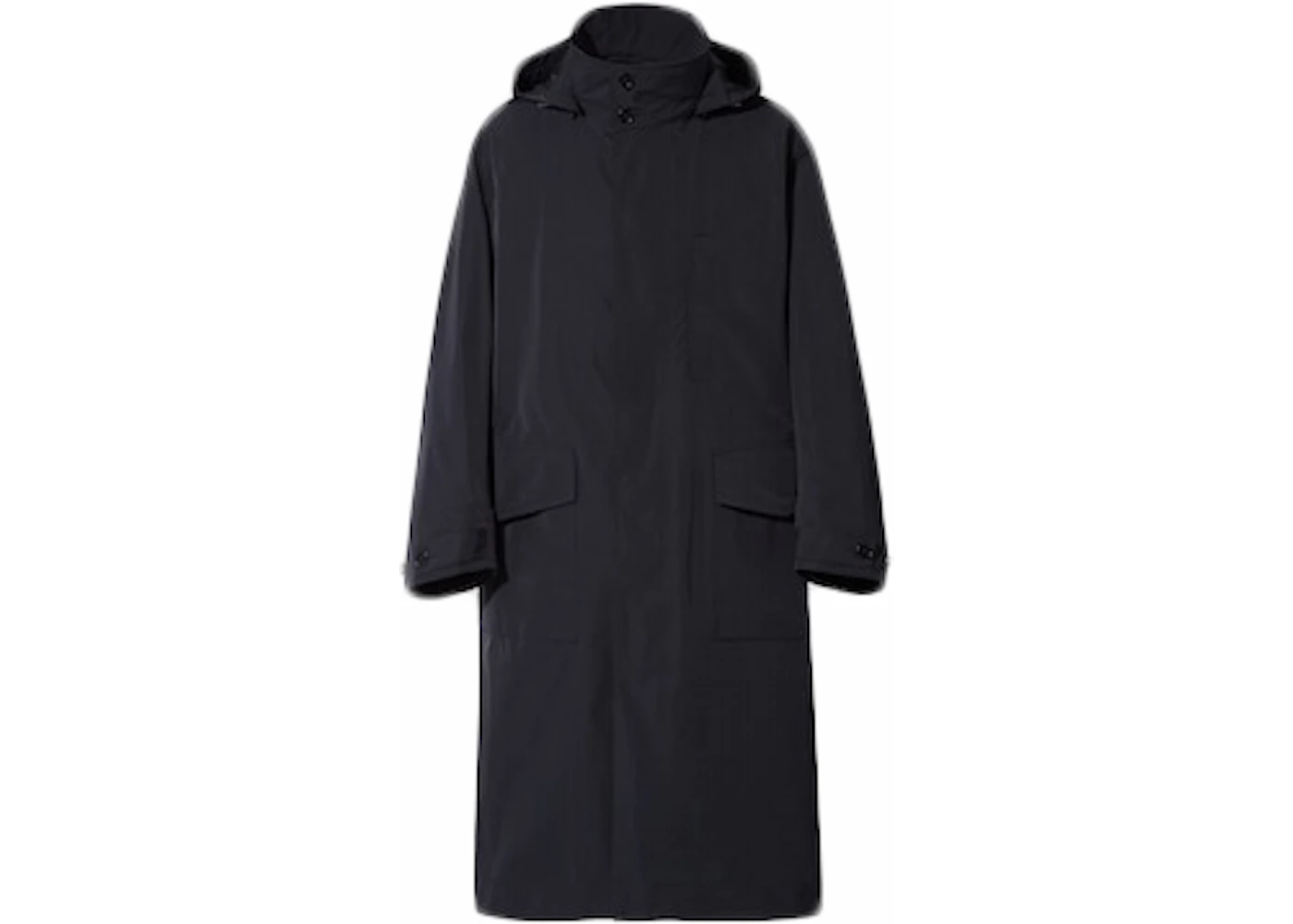 Uniqlo x Jil Sander Oversized Hooded Long Coat Black Men's - SS21 - US