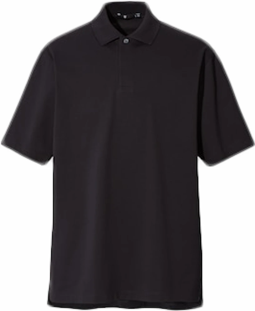 Uniqlo x Jil Sander Relaxed Fit Short Sleeve Polo Shirt Black Men's ...