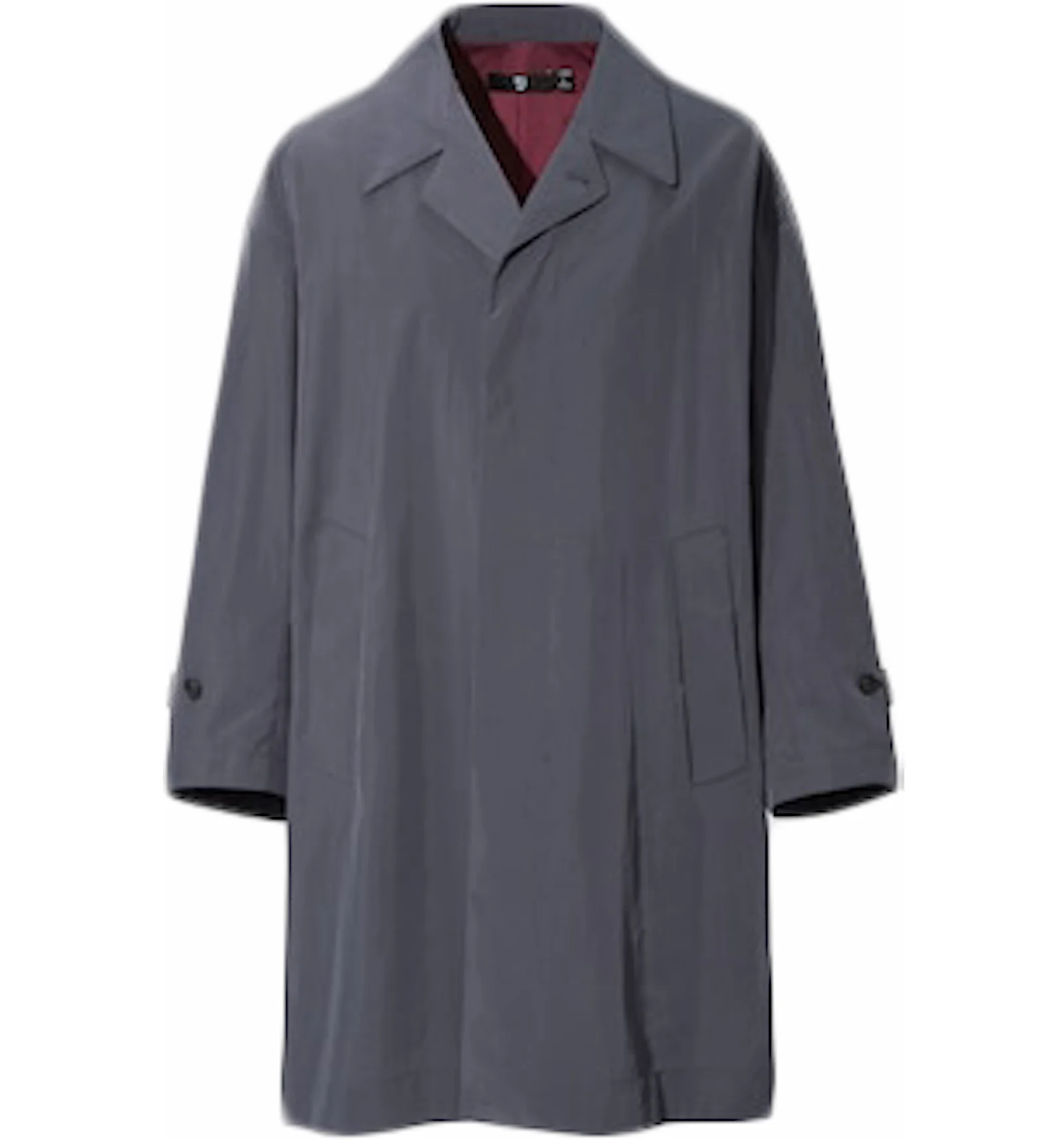 Uniqlo x Jil Sander Single Breasted Oversized Coat Grey Men s