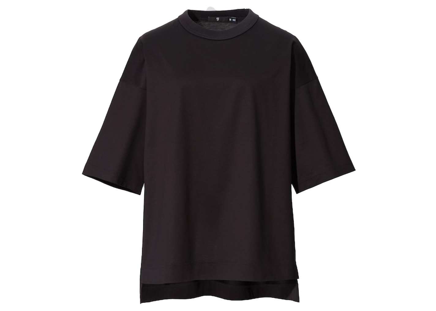 Uniqlo x Jil Sander Womens Oversized Half Sleeve T-shirt Black 