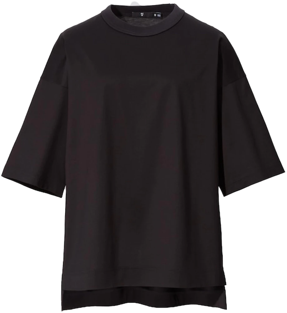 Uniqlo x Jil Sander Womens Oversized Half Sleeve T-shirt Black - SS21 - US