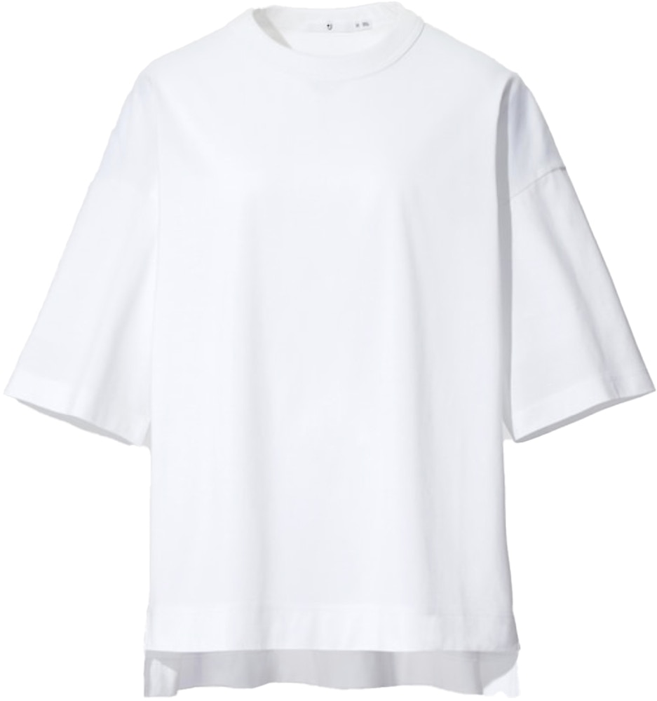 Uniqlo X Jil Sander Womens Oversized Half Sleeve T Shirt White Ss21