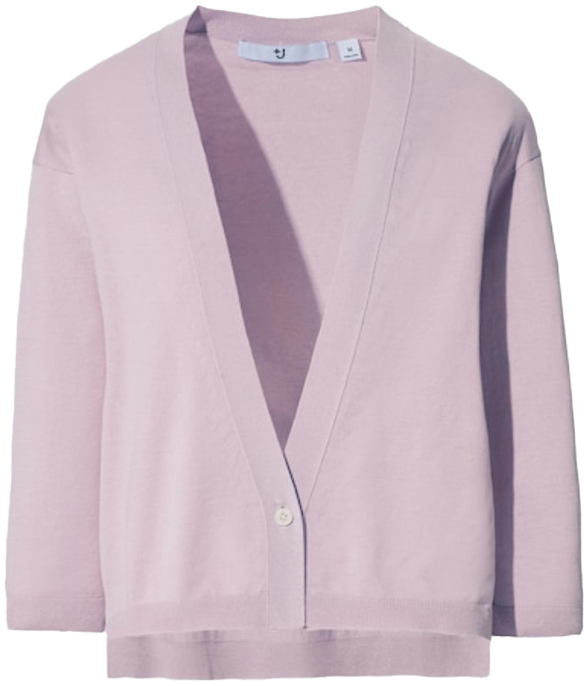 Uniqlo X Jil Sander Womens V Neck Cardigan Pink Ss21