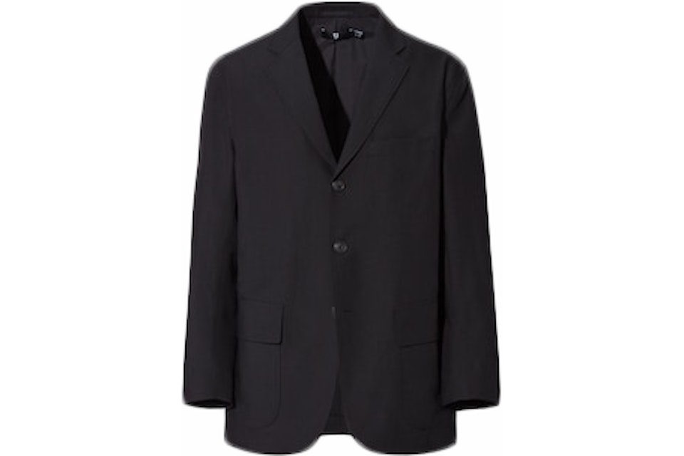 Uniqlo x Jil Sander Wool Blend Oversized Jacket Black - SS21 Men's