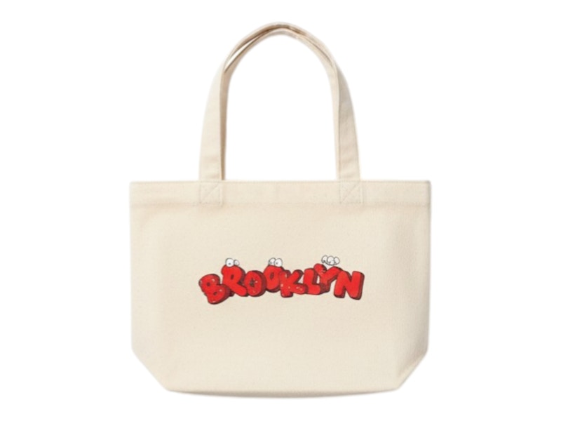 Uniqlo x KAWS Brooklyn Small Tote Bag Natural - SS26 - US