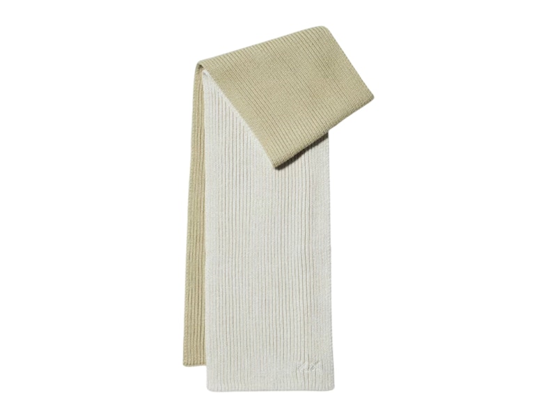 Pre-owned Uniqlo X Kaws Heat Tech Knitted Scarf In Off White