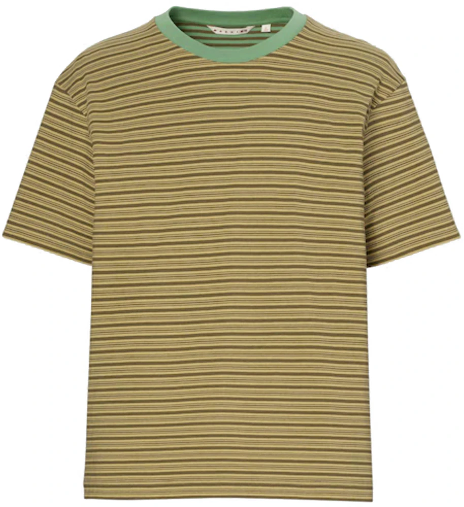 Uniqlo x MARNI Border Crewneck T-Shirt (Asia Sizing) Green Men's - SS22 ...