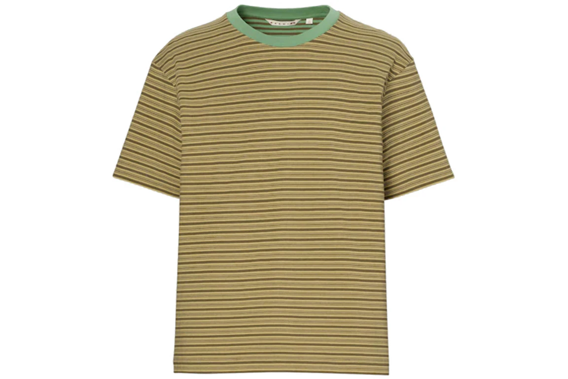 Uniqlo x MARNI Border Crewneck T-Shirt Green