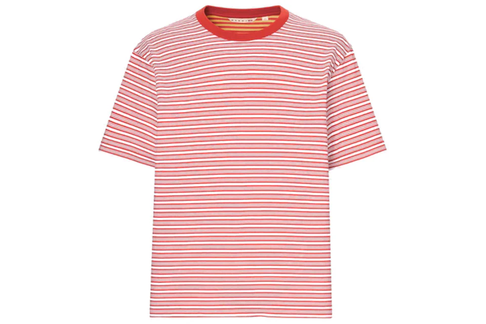Uniqlo x MARNI Border Crewneck T-Shirt Red - SS22 Men's - US