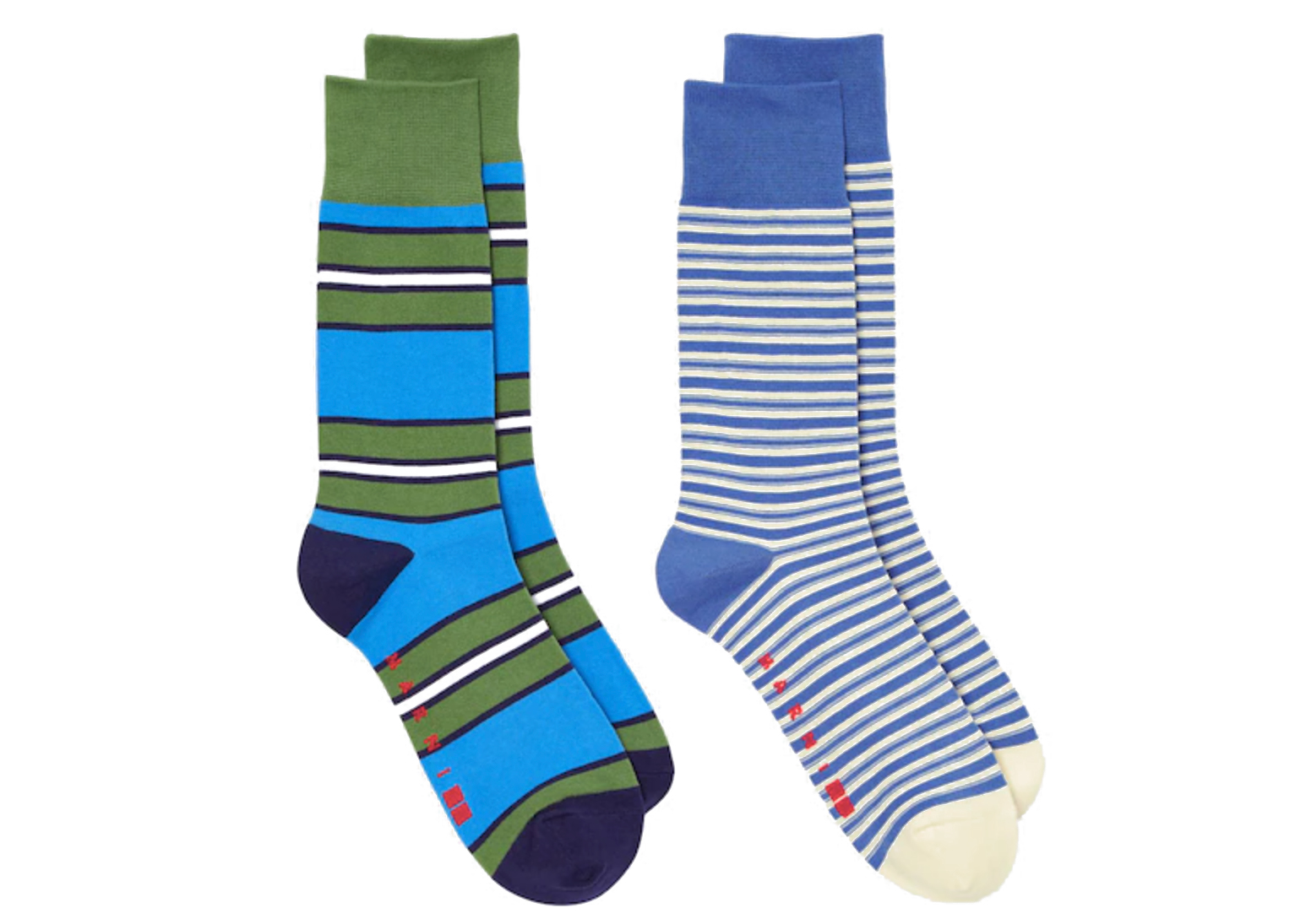 Uniqlo x MARNI Border Socks (Set of 2) Blue