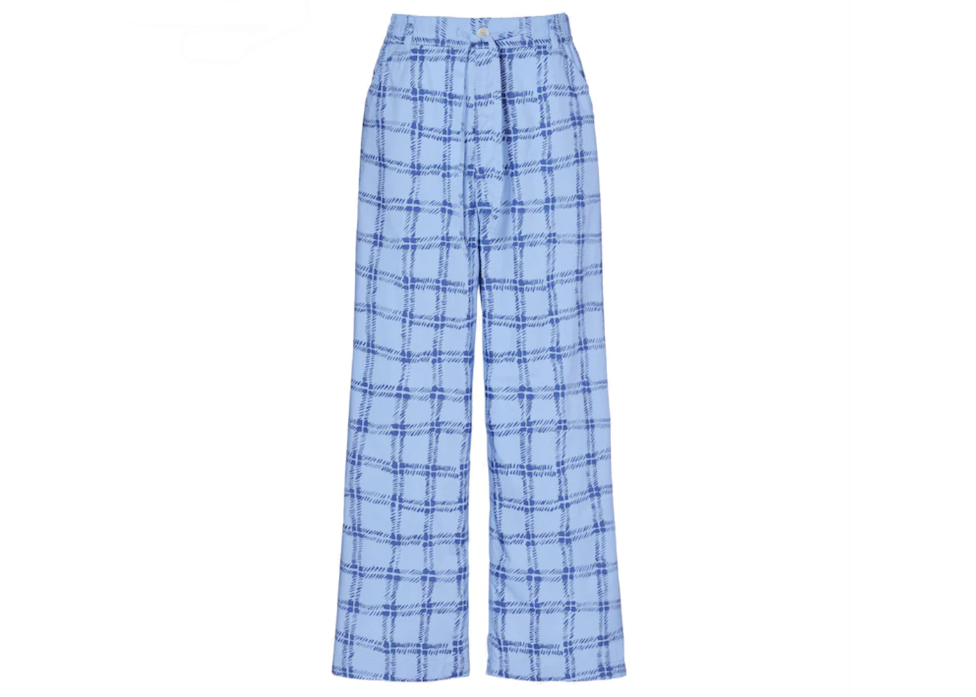 Uniqlo x MARNI Easy Wide Fit Check Pants (Asia Sizing) Blue Men's ...