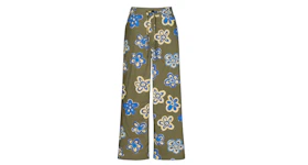 Uniqlo x MARNI Easy Wide Fit Flower Pants (Asia Sizing) Olive