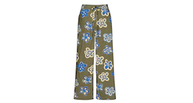 Uniqlo x MARNI Easy Wide Fit Flower Pants Olive