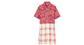 Uniqlo x MARNI Open Collar Pleated Dress (Asia Sizing) Pink