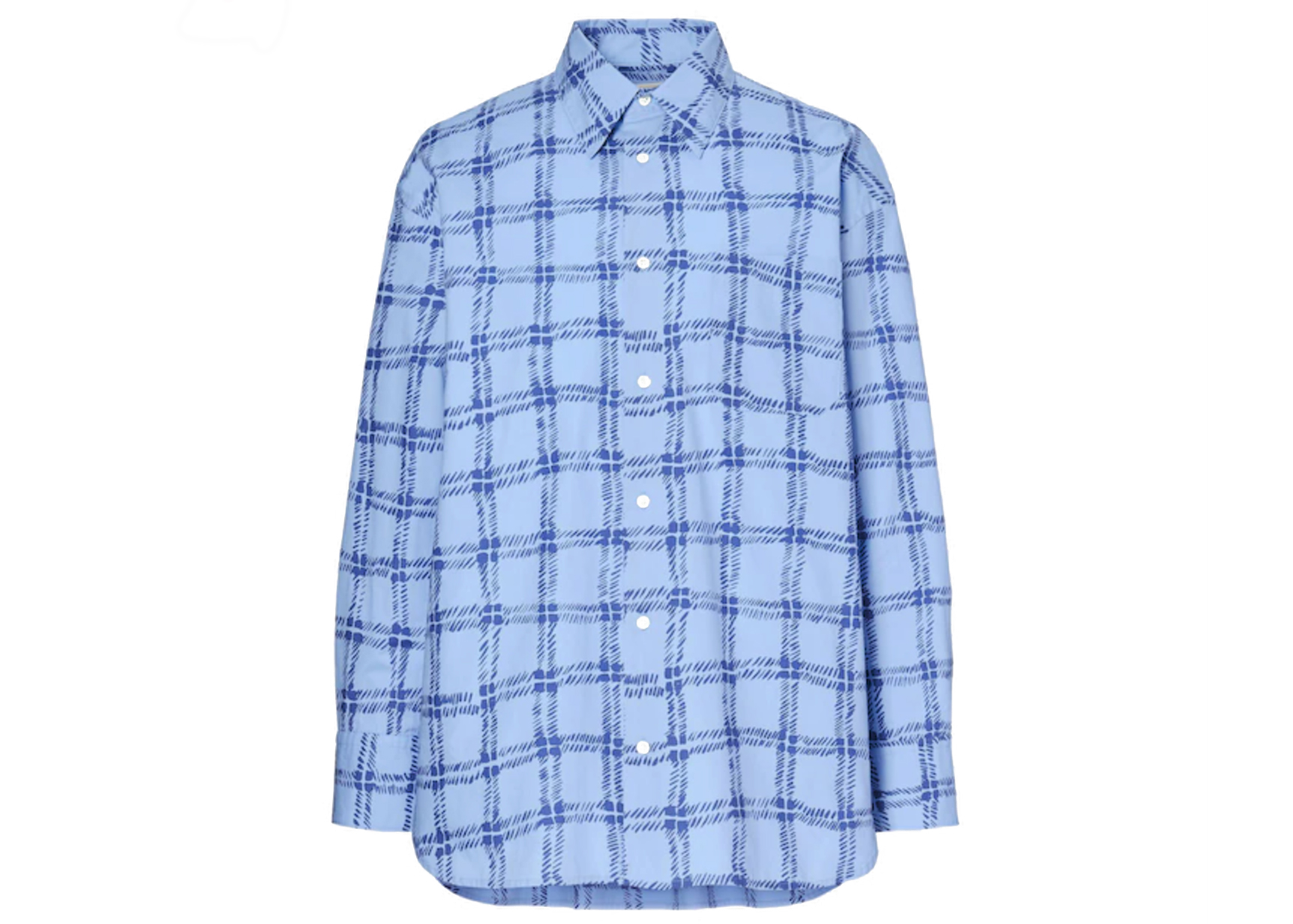 Uniqlo x MARNI Oversized Print L/S Shirt Blue Men's - SS22 - US